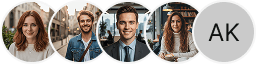 Multiple investor profile avatars on Owndra Holdings trading review block